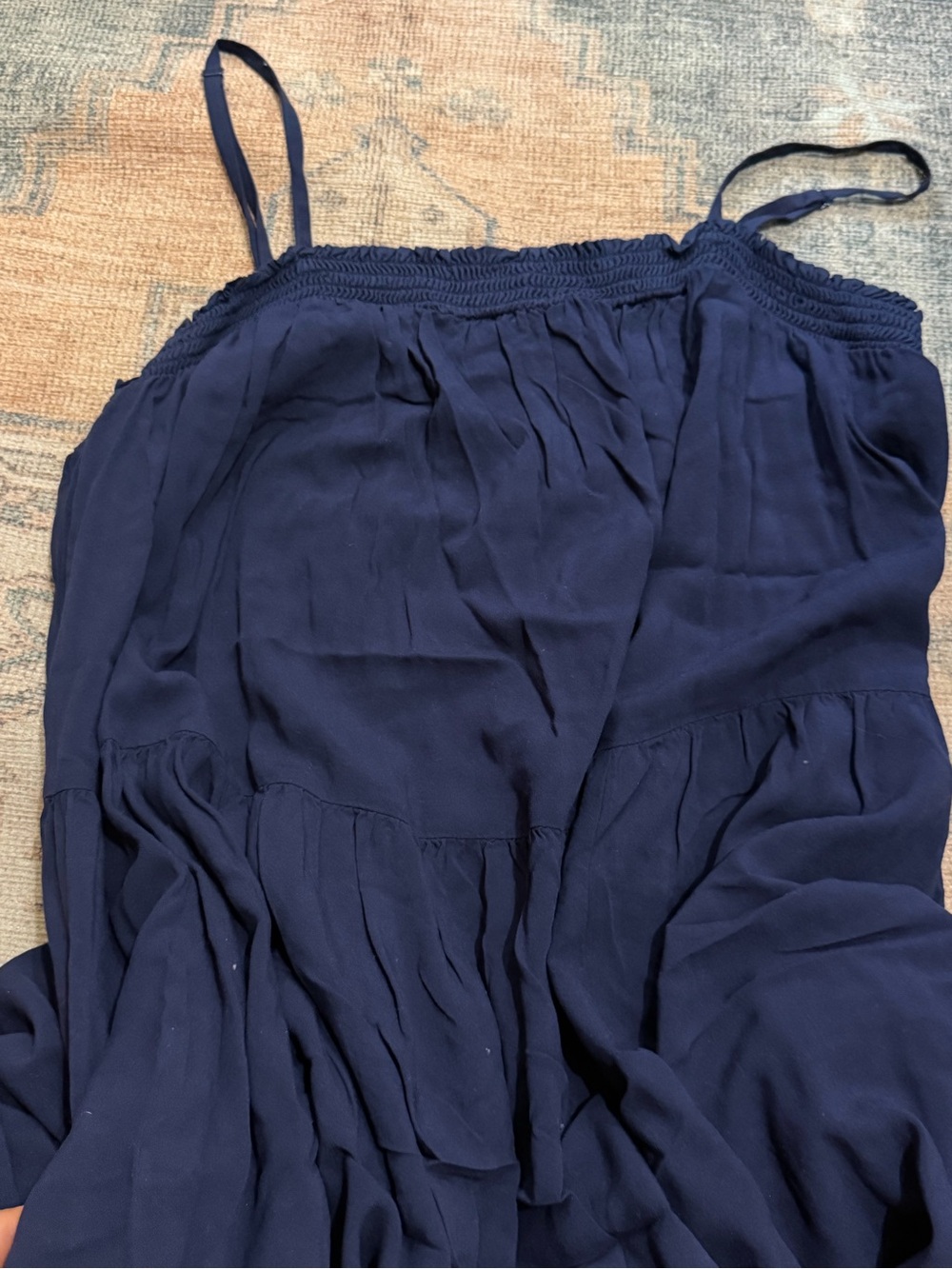 Women’s Navy Blue Spaghetti maxi dress